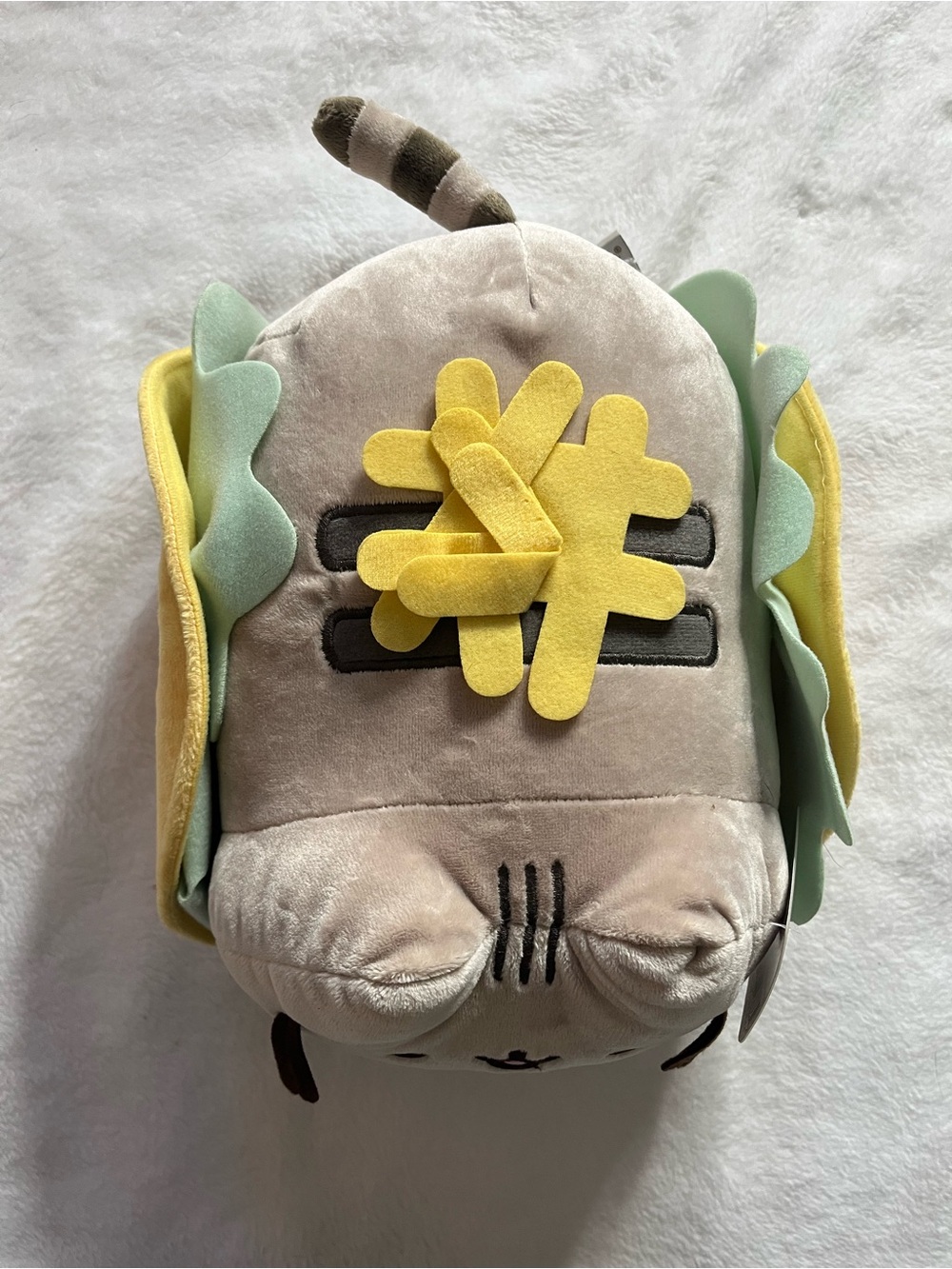 Pusheen Gray Pusheen Taco with lettuce and cheese cute cat plush - Picture 2 of 12